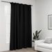 vidaXL - Gordijn - linnen-look - verduisterend - haken - 290x245 cm - antraciet