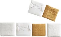 Vertbaudet Petit Mouton Kinderbed Bumper Ecru/Geel Katoen Dier