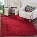 SAFAVIEH Adirondack Collection 5'1 "x 7'6" Rood/Zwart ADR108F Oosterse medaillon Niet-vergieten woonkamer slaapkamer tapijt