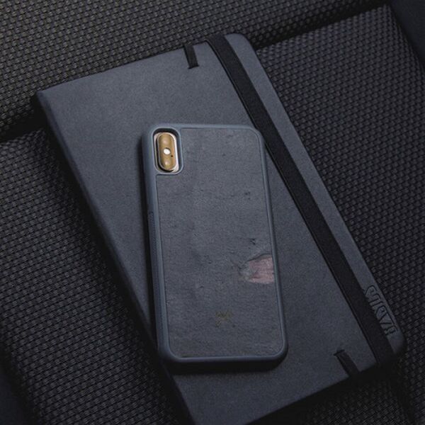 Woodcessories EcoCase Stone Volcano Black iPhone XR - 4260382634217
