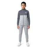 UNDER ARMOUR Survêtement graphite / gris clair / rouge / blanc