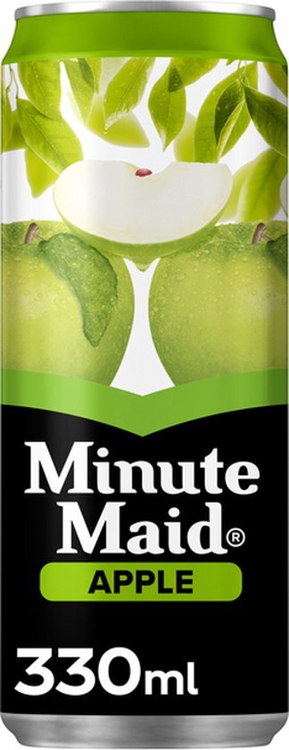 Frisdrank Minute Maid Appelsap blikje 0.33l - 24 stuks