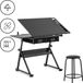 Fromm & Starck Table de dessin - 115 x 60 cm - Inclinable et réglable en hauteur - Avec tabouret