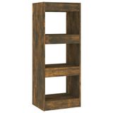 vidaXL Boekenkast/kamerscherm 40x30x103 cm spaanplaat gerookt eiken
