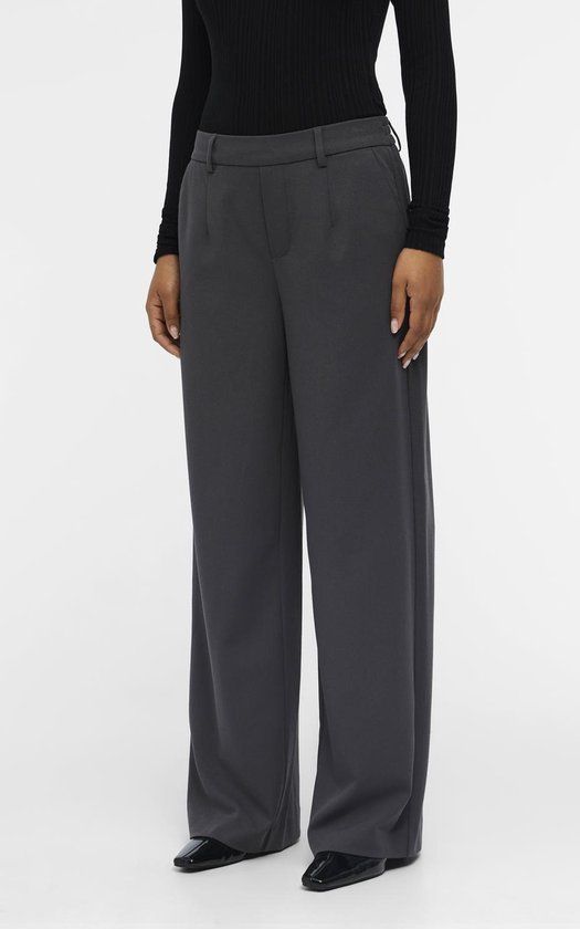 Object Broek Objlisa Wide Pant Noos - Zwart - Dames - Maat W36