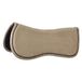 Imperial Riding Zadelonderlegger IRH Suede, schokabsorberende halve pad met fleece, licht olijfgroen, full