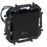 LEGRAND Composteerbare lichtschakelaar 10AX, Niloé Step antraciet, 398225B