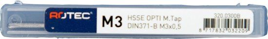 Rotec HSSE OPTI M.Tap DIN 371-B M 3 x 0,5 - 320.0300B