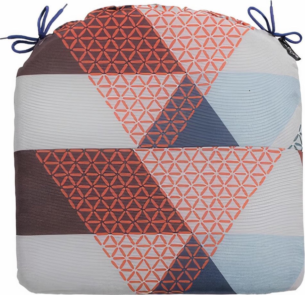 Madison zitkussen Triangle 46 x 48 cm katoen/polyester blauw