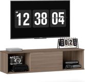 Homcom Wandkast 120x30x29,5cm Spaanplaat Bruin