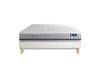 Actisom Ensemble 140x200 matelas ressorts ensachés sommier kit blanc