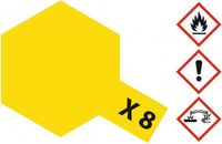 Tamiya Hobbyverf Acrylverf - X-8 Lemon Yellow - Gloss - Acryl - 23ml