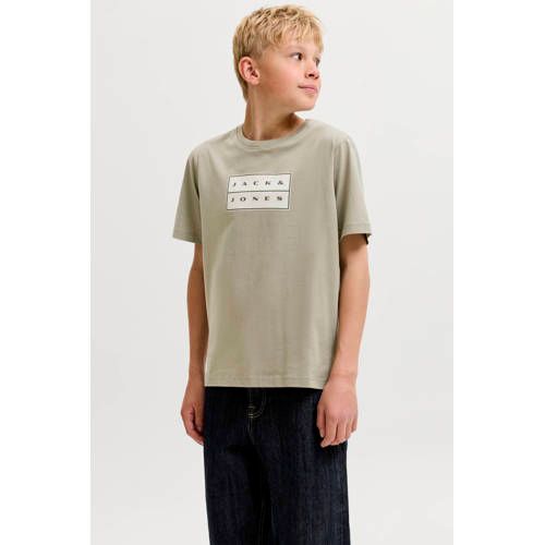 Jack & Jones Jongens T-shirt - Maat 164 - Bruin