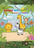 Animali della Giungla – Libro da Colorare per Bambini