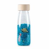 Petit Boum - Babyspeelgoed sensorische fles met geluid - Blauw