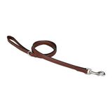 Petface visgraat lederen hondenlood, medium