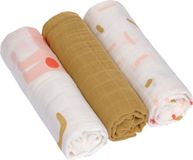 Lässig Heavenly Soft Swaddle L Little Mateys Spicy Orange 80 x 80 cm 3-Pack