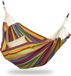 Merkloos Relaxdays Hangmat Katoen - 150 x 190 cm - Met Bevestigingsset - Tot 300 kg