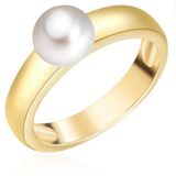 Valero Pearls Parel ring Sterling zilver Gekweekte zoetwaterparels wit