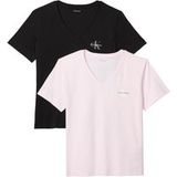 Calvin Klein 2-pack V-neck T-shirts Cradle Pink/black Taille: M