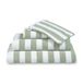 Vandyck Verona Stripes Gant de toilette 16x22 vert fumée