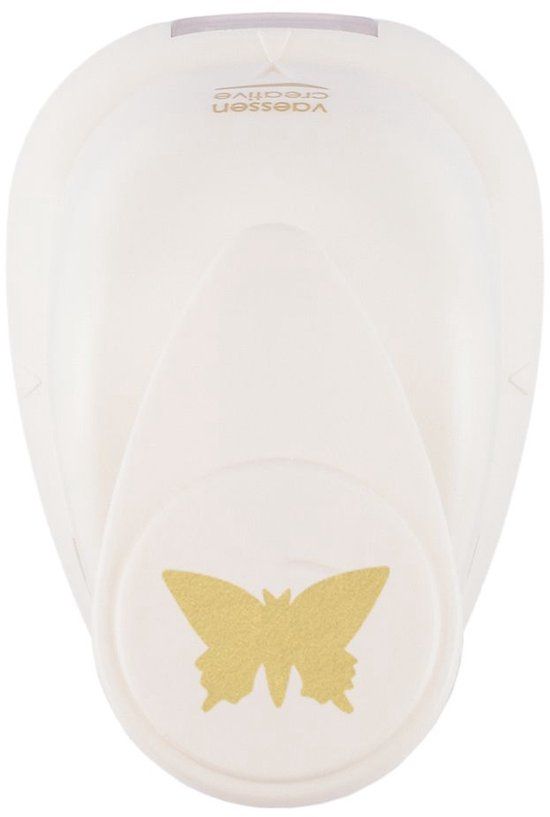 Vaessen Creative Pons - Figuurpons - Vlinder - 1 x 1,5 cm