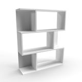 Mama Store Boekenkast, modulair, veelzijdig, minimalistisch, 3 planken, wit, artikel 70 x 87 x 20 cm