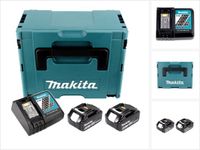 Makita Power Source Kit Li 18V met 2x BL1860B accu 6,0Ah + DC18RC oplader (199480-6) + Makpac