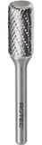 Rotec HM-Stiftfrees, model A+Radius - Z6 / Kruisvertand / ø10x19x65xø6mm - 4303100