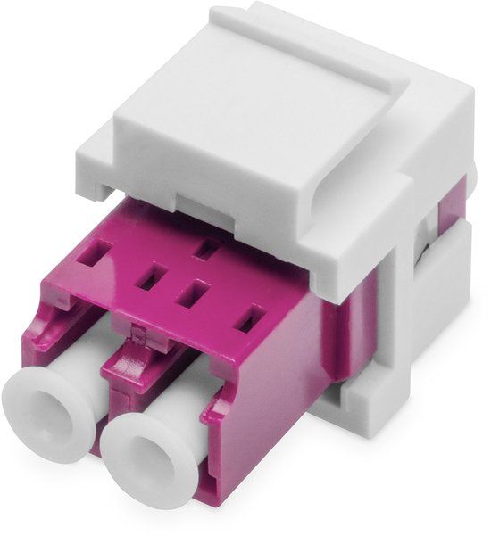 Digitus LWL Kupplung LC/LC Multimode-OM4 Dupl.Keystone-Modul