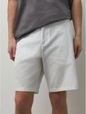 Next Heren Chinoshort met stretch, rechte pasvorm - Wit