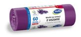 STELLA 023578 Vuilniszakken met sterke handgrepen, 60 l, lavendelgeur, vuilniszakken voor huisvuil en kantoor, van LDPE-folie, 16 stuks