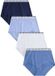 Next - Dames - Set van 4 katoenen slips met volledige bedekking en logo - Blauw