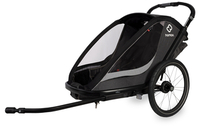 Hamax Kinderfietskar Cocoon met verstelbare slaapstand grijs/ black