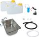 230V Mini-keuken technische set voor campers, bouwpakket, wasbak, 325x265x150mm, geschikt voor modellen T4, T5, T6