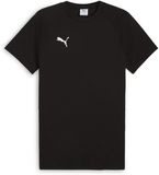 Puma TeamEVOSTRIPE T-shirt 659953 Zwart/Zilver/Wit Maat S