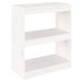 vidaXL Boekenkast/kamerscherm 60x30x135,5 cm massief grenenhout wit