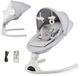 Kinderkraft TULSY Fauteuil à bascule électrique - 5 vitesses - Bluetooth - Gris