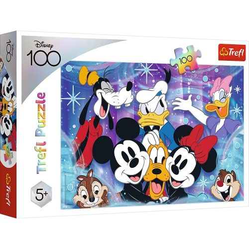 Trefl - Disney, Het is Leuk in de Disney wereld - Puzzel 100 Stukjes - Vanaf 5 Jaar