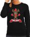 Bellatio Decorations Foute Kersttrui/sweater dames - free hugs - zwart - rendier M