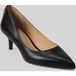 Lauren Ralph Lauren Adrienne Black Leather Heels (37)