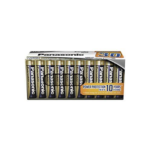 Panasonic Everyday Power Alkalinebatterij, Aaa Micro Lr03, Verpakking Van 30 Stuks In Plasticvrije Verpakking, 1,5 V, Voor Betrouwbare Energie, Alkalinebatterij