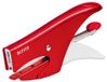 Leitz WOW Niettang, Rode Niettang, Capaciteit van 15 Vellen, Ergonomische Metalen Behuizing, Inclusief 1000 x N° 8 Nietjes, 55472026