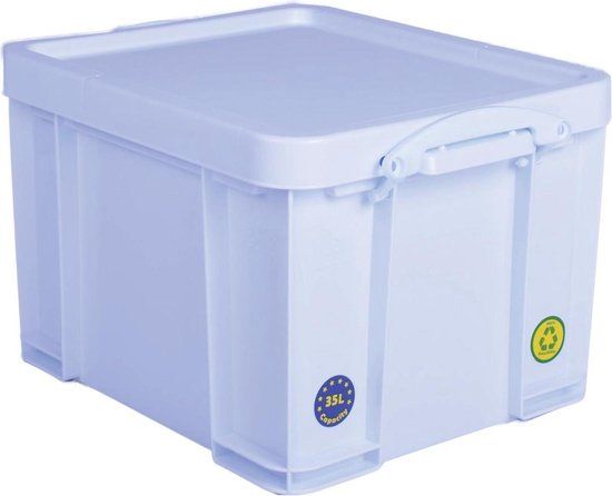 Really Useful Box Opbergdoos 35 Liter - Neon Wit