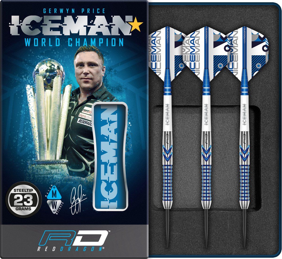 Red Dragon - Gerwyn Price Contour: Steeltip Dartpijlen - 23 gram
