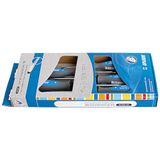 Unior 616320 - Set van 5 TBI plano's in kartonnen doos van 3 tot 8 mm serie 606CS5TBI