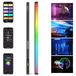 NEEWER TLCI90C Led-videolamp, RGBWW, 30 W, lichtstrip in volle kleur, 18 scènes, 7 pixeleffecten, 2500-10000 K, CRI97/TLCI98 batterij, 6000 mAh, app/2,4G/DMX voor foto-video, TL90C