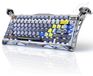 Logitech Clavier mécanique Clavier de jeu sans fil - 75% - Interrupteurs linéaires Kailh Speedy Mint - Argent - Avec éclairage RVB et batterie de 8000 mAh