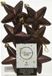 Decoris Kersthanger Sterren - 6 stuks - Donkerbruin - 7 cm - Kunststof