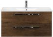 BES LED Seville Badmeubelset 100 cm - Tabacco - Keramische Wastafel Wit Enjoy